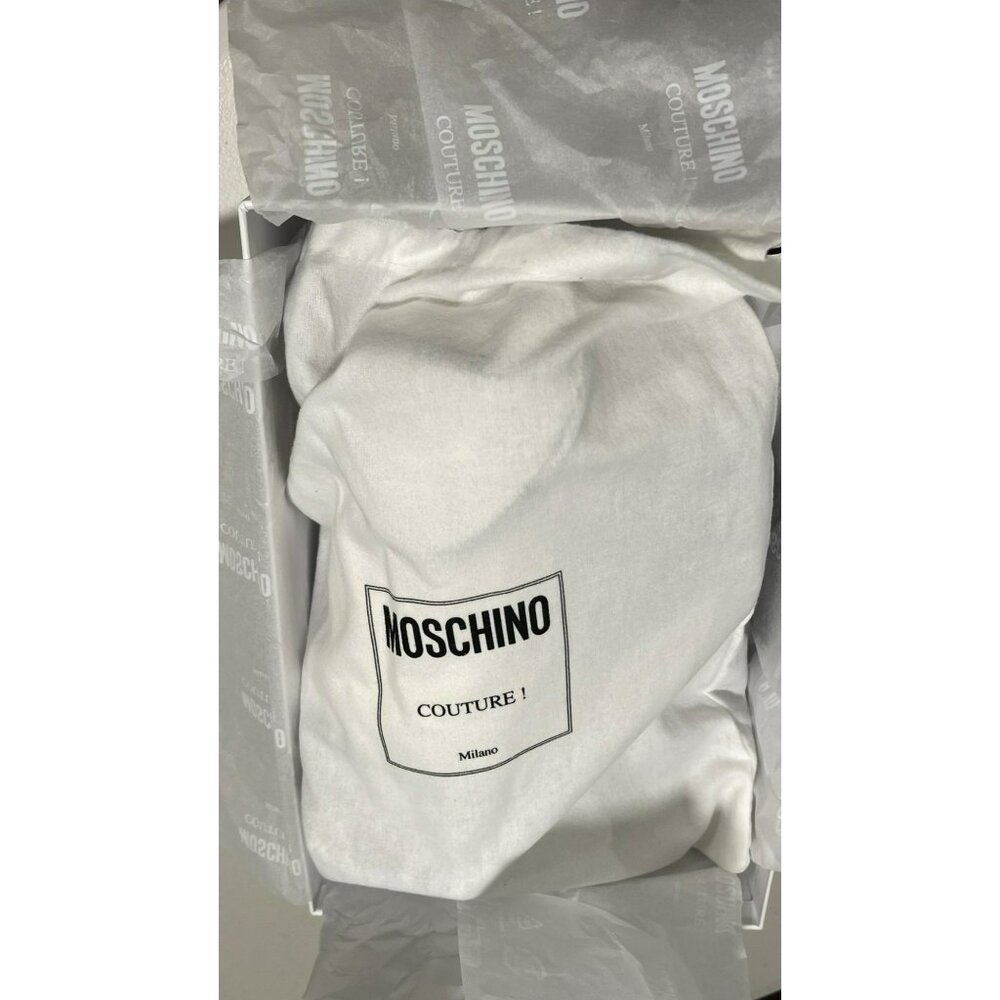 Moschino Snakeskin Pattern Heels - Black and White - Picture 7 of 8